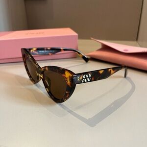 Miu Miu Brown Tortoise Sunglasses